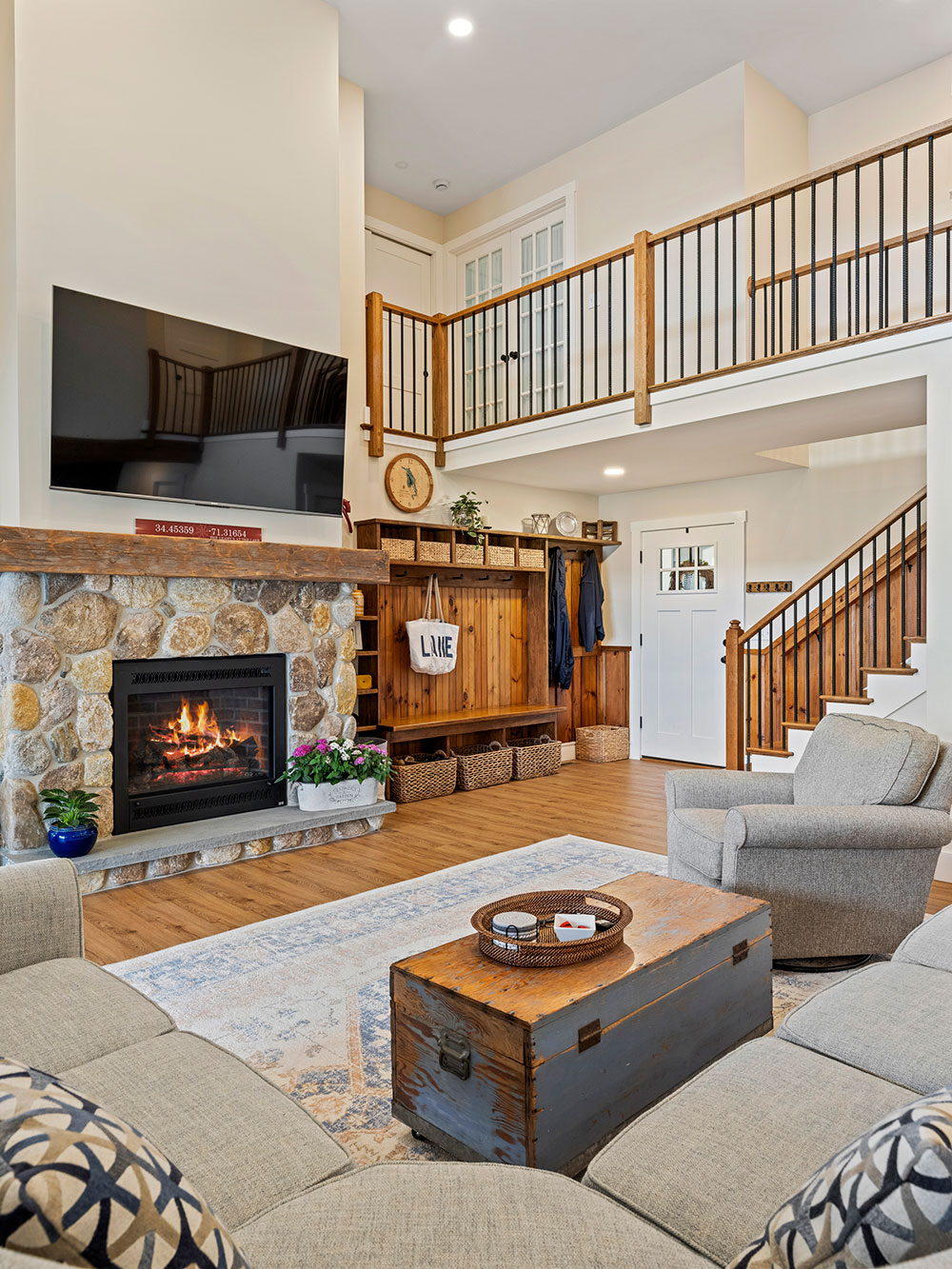 Custom Staircase and Entryway